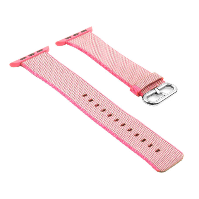 a.n1.13 Woven Nylon Strap for Apple iWatch in Pink 2