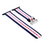 a.n2.5.13 Woven Nylon Strap for Apple iWatch Blue and Pink 2