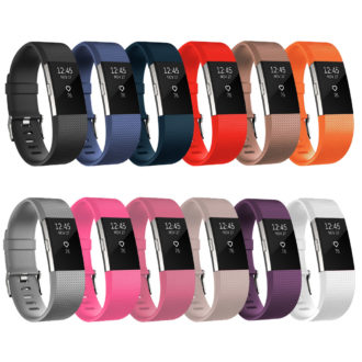 Fitbit Charge 2 Bands Replacement Sport Strap Accessories with Fasteners  and Metal Clasps for Fitbit Charge 2 Wristband Large Black  Walmartcom