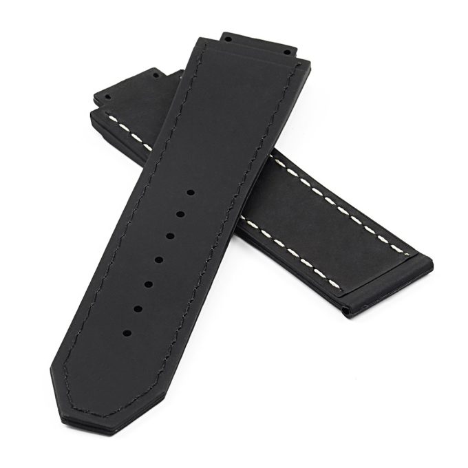 hbl1.1 DASSARI Vintage Leather Strap for Hublot Big Bang in Black 2