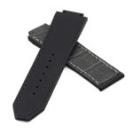 p622.7 DASSARI Croc Embossed leather Strap in Grey 2