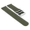 su.n1.11.bs Suunto Nylon Strap w Brushed Steel Rings in Green