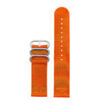 su.n1.12.bs Suunto Nylon Strap w Brushed Steel Rings in Orange 2