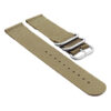 su.n1.2.bs Suunto Nylon Strap w Brushed Steel Rings in Brown