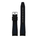 1.5 Rubber Sport Strap in Black and Blue