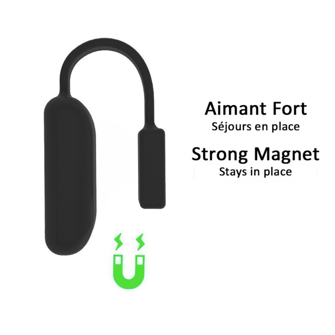 fb.ch3.1 Magnetic Silicone holder for Fitbit Flex in Black 3