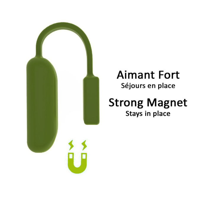 fb.ch3.11 Magnetic Silicone holder for Fitbit Flex in Green 3