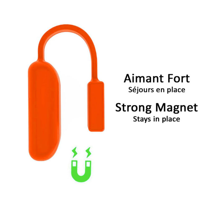 fb.ch3.12 Magnetic Silicone holder for Fitbit Flex in Orange 1