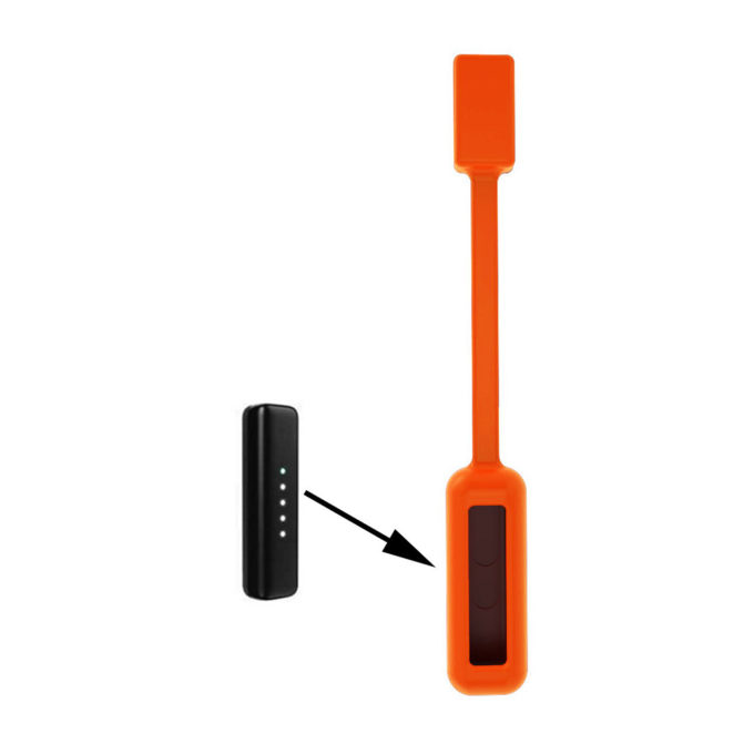 fb.ch3.12 Magnetic Silicone holder for Fitbit Flex in Orange 2