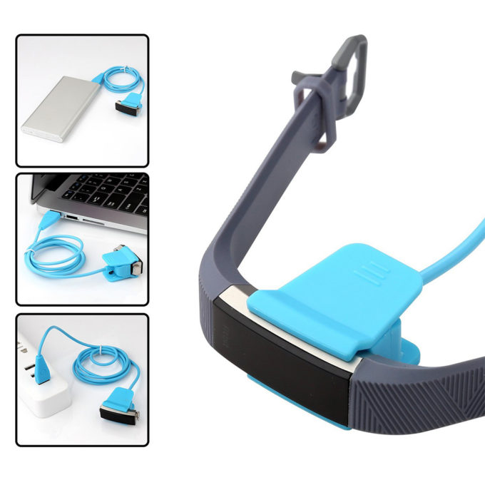 fb.ch7.5 Charger Clip with Reset for Fitbit Alta HR in Blue 4