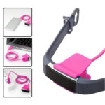 fb.ch7.5 Charger Clip with Reset for Fitbit Alta HR in Fushia 4