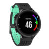 G.r3.1.11 Front Black & Green Silcone Strap For Garmin Forerunner 3