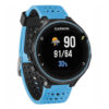 g.r3.5b.1 Main Light Blue & Black StrapsCo Perforated Silicone Strap For Garmin Forerunner 3
