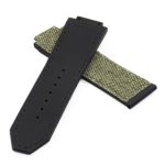 hb13.11 DASSARI Canvas Strap for Hublot Big Bang in Green 2