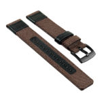 su.c1.2.mb Canvas Strap for Suunto Core in Brown w Black Buckle