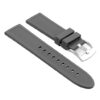 su.r5.7 Thick Silcone Strap for Suunto Core w Brushed Steel Buckle in Grey
