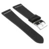 su1.1.22 DASSARI Suede Strap in Black w White Stitching