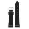 su1.1.22 DASSARI Suede Strap in Black w White Stitching 3