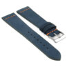 su1.5.12 DASSARI Suede Strap in Blue w Orange Stitching