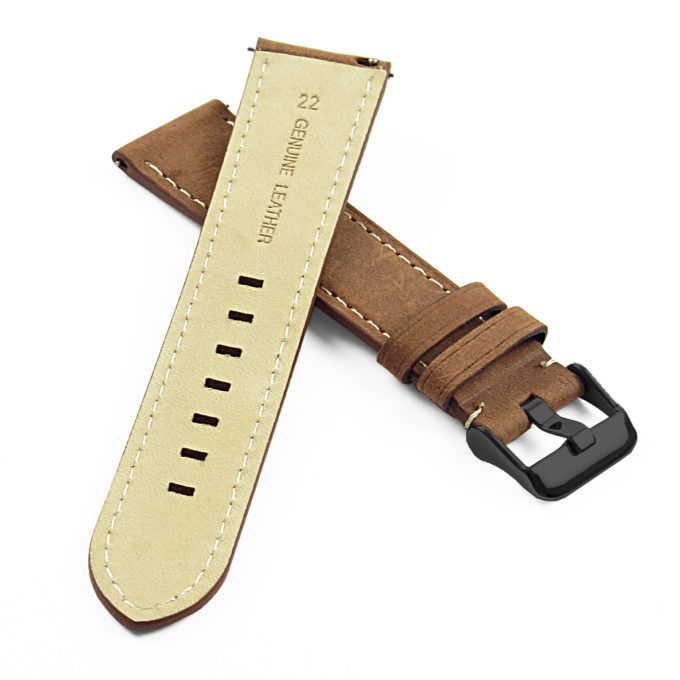 sw.l1.3 DASSARI Vintage Strap w Black Buckle in Tan 3