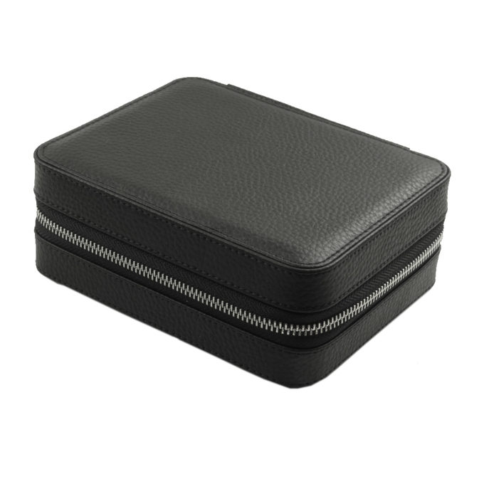 zc.4.1 DASSARI Leather Watch Box in Black