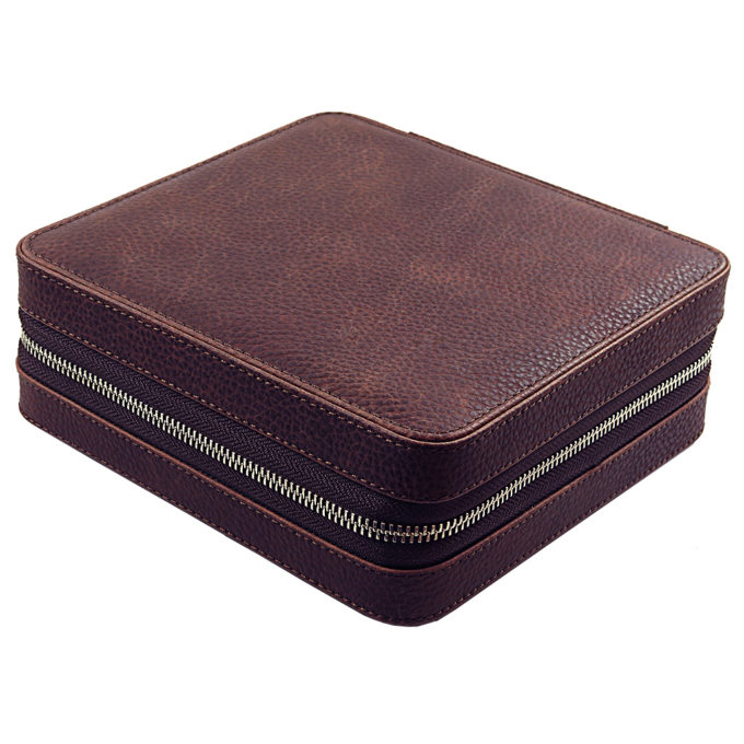 zc.6.2 DASSARI Leather Watch Box in Brown