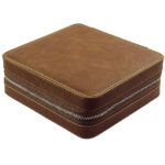 zc.6.3 DASSARI Leather Watch Box in Tan