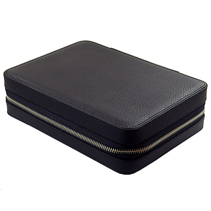 zc.8.1 DASSARI Leather Watch Box in Black