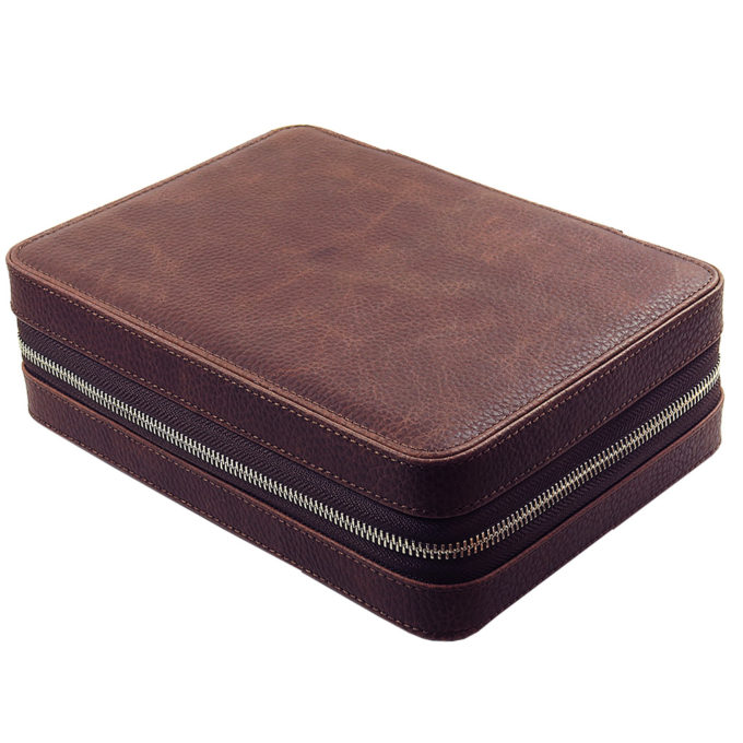 zc.8.2 DASSARI Leather Watch Box in Brown