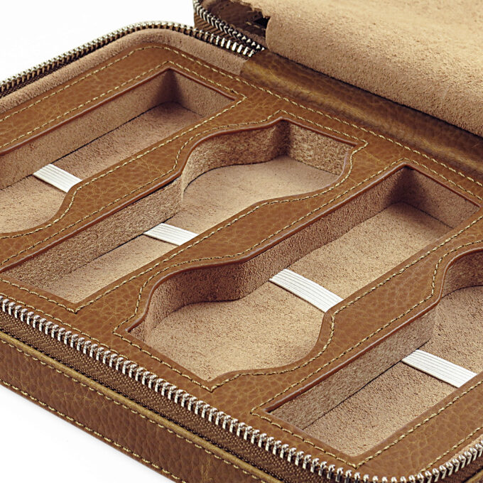 zc.8.3 DASSARI Leather Watch Box in Tan 3