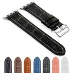 DASSARI Croc Embossed Leather Strap for Apple Watch