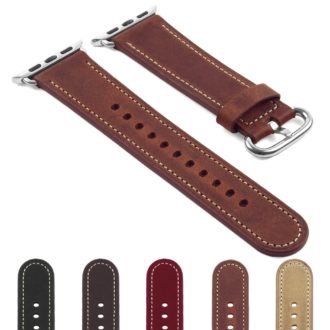 DASSARI Vintage Leather Strap for Apple Watch