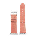 a.l10.13 DASSARI Croc Embossed Leather Strap for Apple in Pink 3