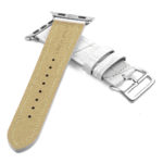 a.l10.22 DASSARI Croc Embossed Leather Strap for Apple in White 2