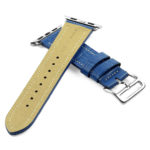 a.l10.5 DASSARI Croc Embossed Leather Strap for Apple in Blue 2