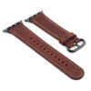 a.l2.8.mb DASSARI Soft Finish Leather Strap in Rust w Black Buckle