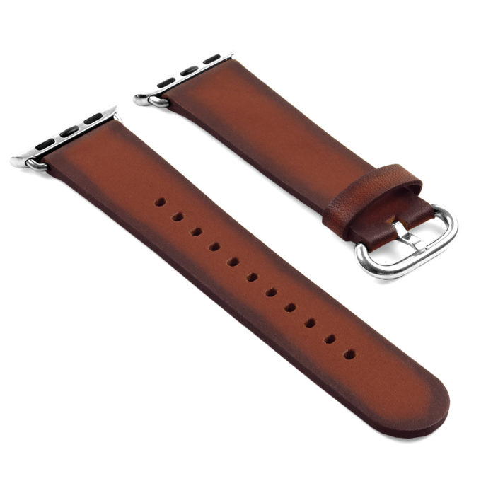a.l4.2 DASSARI Vintage Leather Strap For Apple in Brown