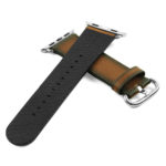 a.l4.3 DASSARI Vintage Leather Strap For Apple in Tan Buckle 2