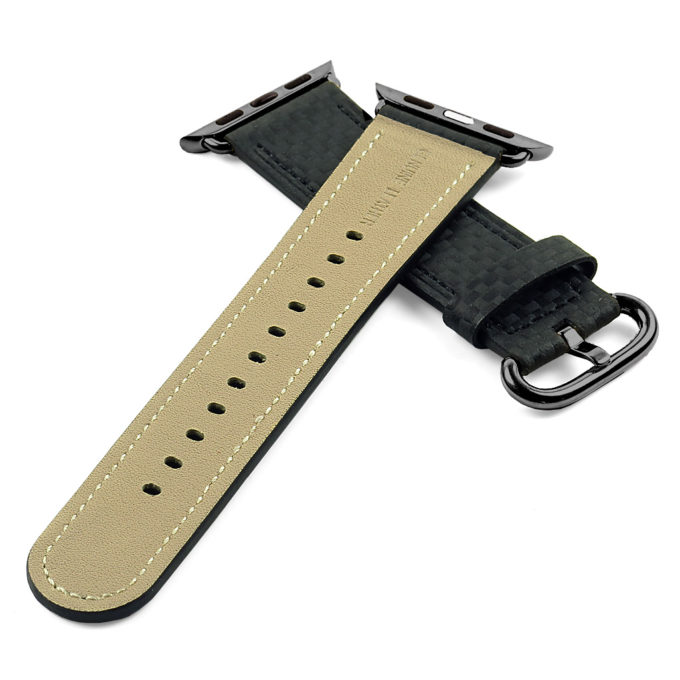 a.l7.1.mb Carbon Fiber Strap for Apple with Black Buckle 2