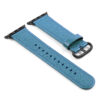 a.l9.5a.mb DASSARI Leather Strap For Apple in Light Blue with a Black Buckle