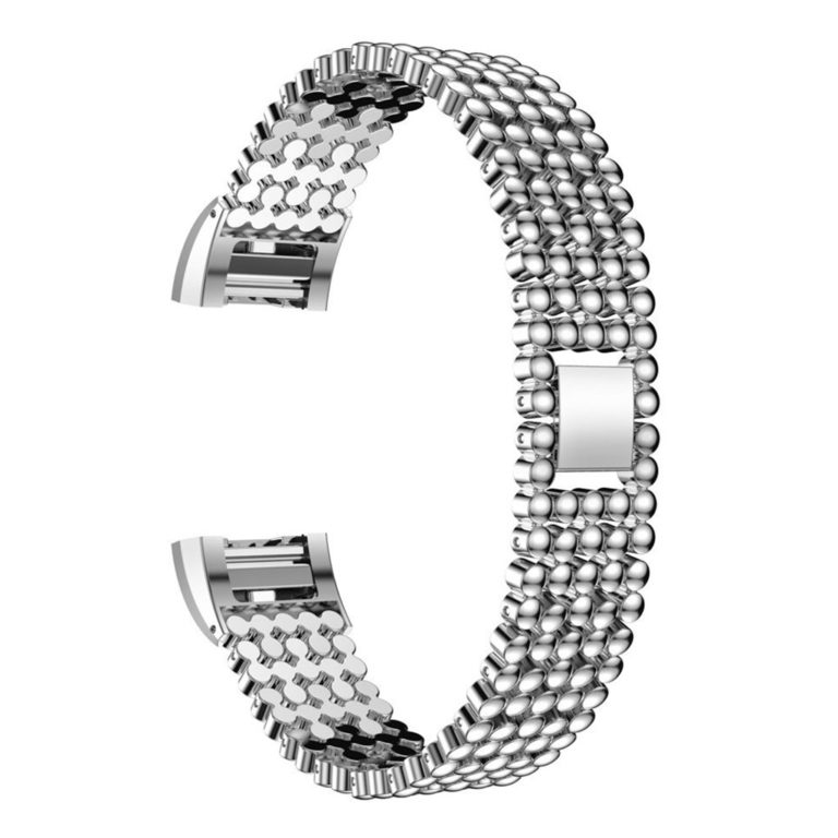 Beaded Stainless Steel Watch Band for Fitbit Charge 2 | StrapsCo