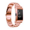 fb.m20.rg Stainless Steel H Link Bracelet Smart Watch Strap Band w Frame Housing in Rose Gold 2