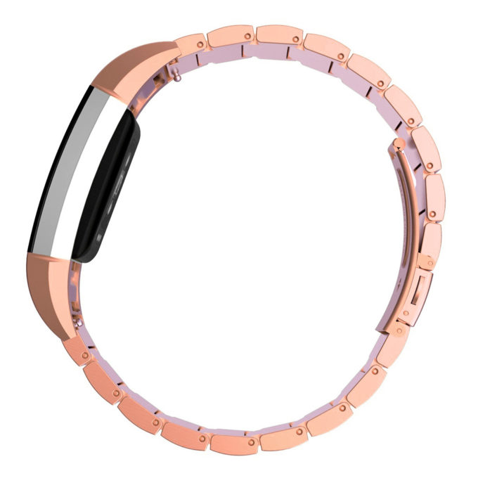 fb.m26.rg Charge 2 Stainless Steel Band Flat Rectanglar Link in Rose Gold 3