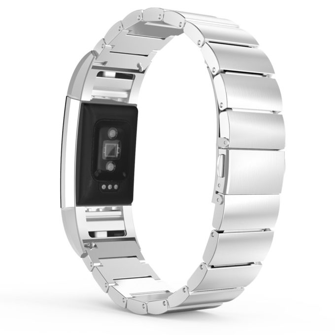fb.m26.ss Charge 2 Stainless Steel Band Flat Rectanglar Link 2b