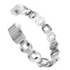 fb.m31.ss.22 Alta Bangle in Silver w White Rhinestone 2
