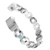 fb.m31.ss.5 Alta Bangle in Silver w Blue Rhinestone 2