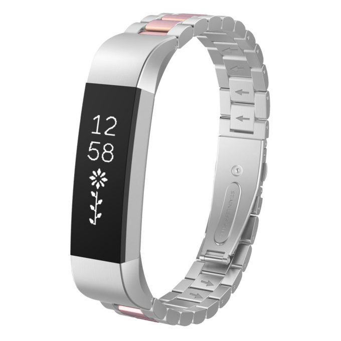 fb.m8.ss.rg Two Tone Stainless Steel Band Silver and Rose Gold