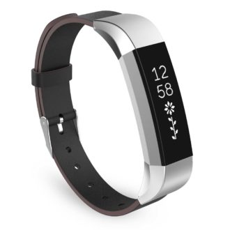 Fb.l1.1 Leather Strap For Fitbit Alta In Black