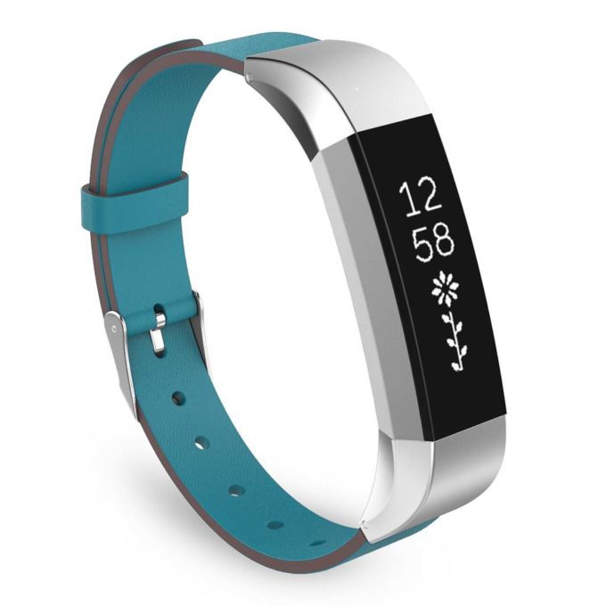 Fb.l1.5 Leather Strap For Fitbit Alta In Blue