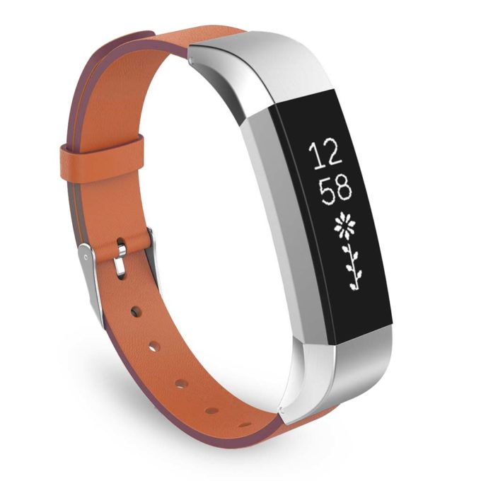Fb.l1.6 Leather Strap For Fitbit Alta In Brown